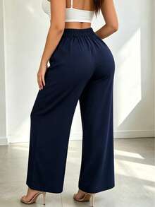 Women Pants - Royal Blue - View 2