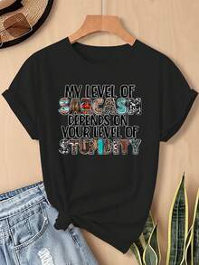 Women T-Shirts - 黑色 - 查看 11