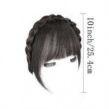 Wig Bando Poni Lurus Gaya Prancis, Desain Tipis Terintegrasi dengan Jambang, Cocok untuk Pemakaian Sehari-hari, Menambah Volume, Poni Rambut Sintetis yang Modis dan Lucu - MultiWarna - View 2