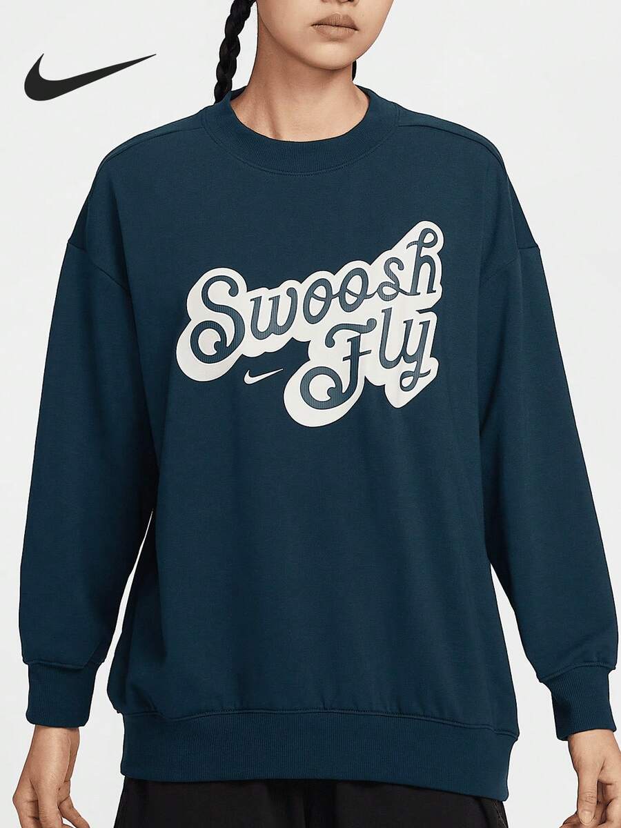 Nike Authentic Swoosh Fly Women's Knit Sports Graphic Sweatshirt FZ5515-478 - FZ5515-478 - View 1