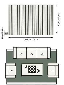 1件北歐現代奢華極簡幾何抽象條紋地毯，適用浴室、廚房、玄關、走廊、床邊、客廳、臥室，四季通用機洗柔軟仿羊絨墊，美學家居裝飾 - 彩色 - 查看 13
