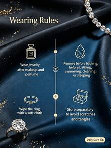 Bộ 5 nhẫn nữ thời trang hình học màu vàng, nhẫn đồng đính đầy đá Cubic Zirconia sang trọng, phù hợp cho đính hôn, Halloween và trang trí hàng ngày - Vàng - Xem 11
