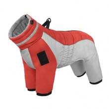 Full Body Dog Coat - Warm Jacket For Medium Dogs, High Collar Winter Coat With Chest Harness, Reflective Dog Snowsuit Windproof Down Jacket With Legs, Four-Legged Snow Suit Pet Warm Coat - Multicolor - View 35