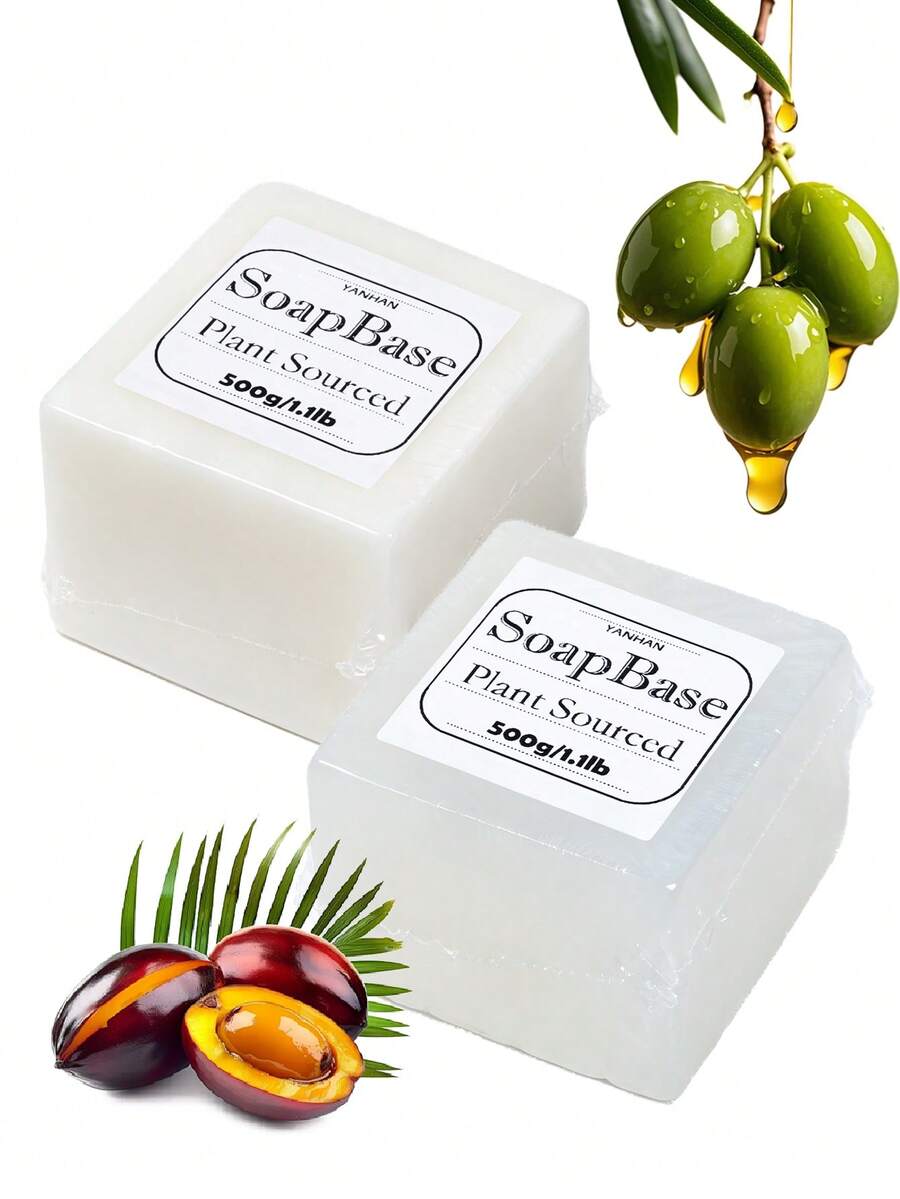 500g Soap Base White/Transparent For Handmade Soap Transparent Vegetable Soap Base DIY Soap Raw Soap Cream White Diy Material Soap Bases - Soap - View 1