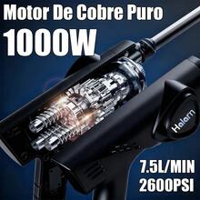 Hidrolavadora Inalámbrica Portátil HALARN, 6 En 1 Pistola Eléctrica Profesional De 2600 PSI Con 2 * Baterías - Tipo de Enchufe B USA (110-127V) - Ver 4