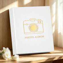 1 Photo Album For 4*6inch Photos, Large Capacity, Full Landscape Pocket Design, 6 Inch 200 Photos, Suitable For Storing Various Life Records, Travel Memories, Family And Friends Visits - 1PC - View 6