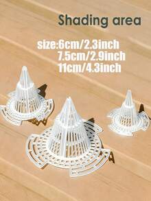 5pcs Flower Pot Bottom Filter Mesh, Durable Plastic Cone-Shaped Root Protector, Cage Structure Prevents Root Rot And Enhances Drainage, Suitable For Indoor And Outdoor Flower Pots, Indoor Gardening Accessories - New Arrival - View 9