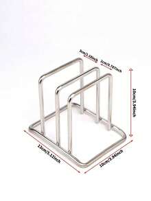 Pot Lid Holder Kitchen Cabinet Dish Rack Storage Rack, Dish Rack Plate Rack 2 Packs, Cabinet Space Saving, Pan Lid Organizer, Suitable For Storing Plates/Bowls/Cups/Lids/Cutting Boards/Spatulas, Reusable Containers In Cabinet Pantry - Multicolor - View 2