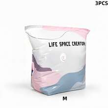 3pcs Vacuum Storage Bags, Press-To-Seal Space-Saving Compression Bags, Suitable For Clothes, Blankets, Travel, Moving, Emergency Storage, Back To School Season - View 12