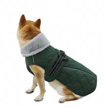 Winter Dog Coat, Reflective Fleece Vest With Adjustable Buckle And Drawstring Hole, Suitable For Outdoor Walks In Cold Weather, Suitable For Medium And Large Dogs - Green - View 14