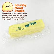 1pc Butter Squishy Toy, One Size, Random Shipment, Realistic Butter Squeeze Toy, Halloween Slow Rebound Fidget Toy, Halloween Prank Toy, Realistic Food Squishy, Halloween Gift/Halloween Decoration/Monster Squishy - Multicolor - View 13