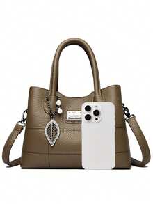 KAIDIFEINIROO 2026 Fashionable Large Capacity Women's Crossbody Bag Stylish Handbag Multi-Compartment Shoulder Satchel PU Material - Khaki - View 6