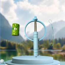 3pcs Retractable Pet Waste Collection Set, Includes Trash Bags, Hanging Rope And Collector, No Bending Or Direct Hand Contact Required, Easy To Use And Clean, Suitable For Park Walks And Outdoor Trips, Cat Dog Pet Outdoor Cleaning Tool - View 13