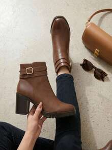 Women Ankle Boots & Booties - Brown - View 4