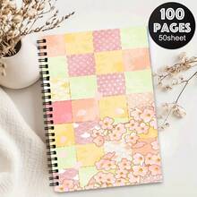 1pc Japanese Style Collage Pattern Spiral Notebook - Vibrant Design, Perfect For Planning And Journaling, Ideal Gift For Friends, Daily Planner, Classroom Notes, Office Memo, Portable Writing Notebook, Suitable For Professionals, Students And Office Use - Perfect Gift Choice, Artistic Cover Design, Study Formula Recording, Subject Learning Record Book - One Book (50 Pages, 100 Pages) - View 7
