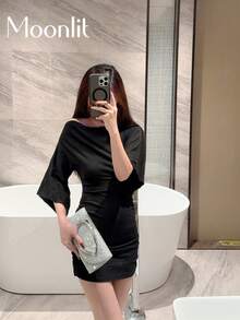 1件歐美時尚金屬裝飾迷你手拿包，高端亮面金屬條女款手提包，優雅奢華水鑽晚宴包，適合正式禮服，PU皮革派對包/浪漫婚禮手拿包/舞會包/雞尾酒會包，適用於學校舞會，附金屬鍊條 - 銀色 - 查看 11