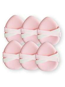 6/3/1pc Super Soft Teardrop Makeup Sponge - Pink; Dual Use Dry & Wet; Soft Texture, Creates Flawless Makeup Effect; Suitable For Applying Liquid Foundation, Concealer, Cream Products & Foundation Cream - Pink - View 10