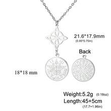 LIKGREAT 1pc Double Amulet Protection Necklace Knot Pentagram Four-Character Stainless Steel Protective Jewelry Wholesale - Fashion Series - View 27