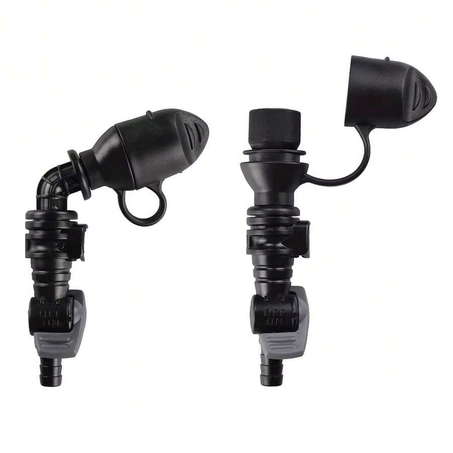 Hydration Bags Bite Valve Mouthpiece Replacement 9mm Diameter With Cover Nozzle Connector For Cycling Sports Bladder Water Bag Bite Valve Replacements With Quick Release Button For Hydration Bladder Cycling Bags Silicone Mouthpiece Nozzles Fast Flow