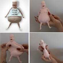 Squishy Funny Bald Head Doll, Prank Bald Head, Birthday Gift, Party Gift, Halloween Gift, Holiday Gift - Multicolor - View 9