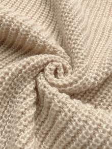 Women's Ribbed Knit Cardigan Sweater, Long Sleeve Button Front Casual Top For Fall Fashion - Khaki - View 10