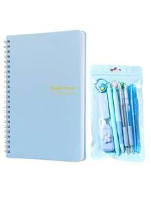 1/8/9pcs Pink Stationery Set, Includes Weekly Planner, Ballpoint Pen, Highlighter, Pencil, Eraser And More. Cute Girl Theme Stationery, Suitable For Young Girls And Teenagers, Back To School Essential, Perfect For School And Classroom Use - Multiple Styles - View 2