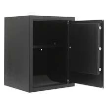 kangten 35L/7.7Gal Cash Box For Home Use, Lockable Storage Box With Keys, 13.78*12.2*17.72in, Steel - Black - View 7