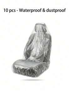 Disposable Car Seat Covers, Transparent Dustproof Seat Covers, Waterproof And Stain-Resistant, Universal Protective Film, Suitable For Various Car Seats Such As Sedans And Trucks, Lightweight And Foldable, Keeping The Car Interior Clean. - Multicolor - View 11