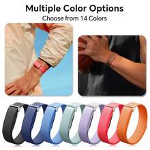 سوار معصم متوافق مع Air Straps، إكسسوارات، حزام ساعة رياضي من النايلون ل- Air Bands، سوار حلقة، حزام نشط قابل للتنفس، متتبع لياقة بدنية - لجهاز  Fitbit Air - مشاهدة 5