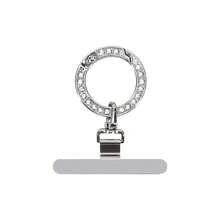 1pc/3pcs 2-In-1 360° Rotating Stainless Steel Ultra-Thin Phone Lanyard Clip Connector + Metal Rhinestone Round Spring Ring, Anti-Drop Finger Strap Phone Charm Decor, DIY Creative Personalized Fashion Phone Lanyard Connector, Phone Case Back Adhesive Pad Fixed Bracket Universal Phone Accessory - Multicolor - View 12