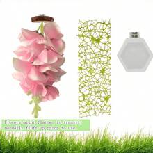 3PCS/Set Magnetic Jumping Spider Enclosure Decor Accessories Kit, Artificial Hanging Flower Vines Moss Hide Tube Flexible Mesh Climbing Net, Mini Reptile Habitat Decor Set For Jumping Spiders, Small Arachnids, Insect Pet Terrarium Ornament Supplies - View 7