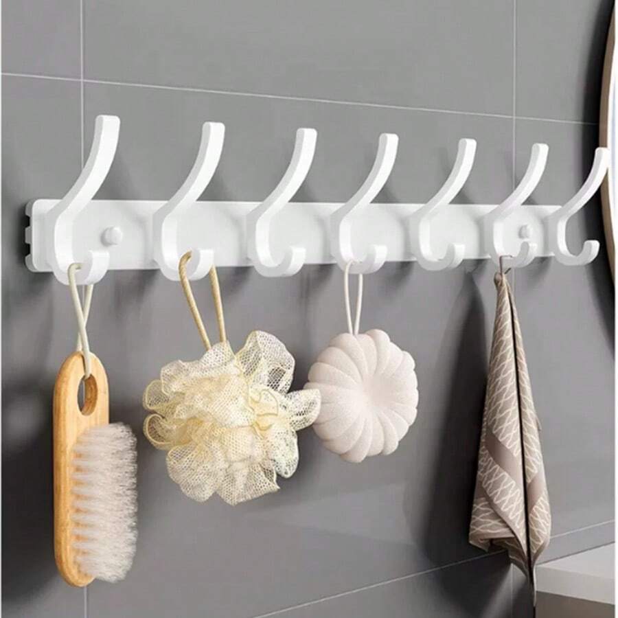Over-The-Door Hook Heavy Duty Door Hanger Rack For Coats, Bathrobes, Hats, Clothes, Towels Bathroom Storage No-Drill Towel Rack Coat Rack