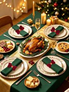 1pc/6/12pcs Christmas Bow Napkin Ring, Bow Napkin Buckle With Bell,Xmas Table Decor Napkin Holder,Holiday Party Table Setting,Home Dining Table Decor,Christmas Dinner Table Accessory For Xmas New Year Festive Banquet Decoration - Multicolor - View 3