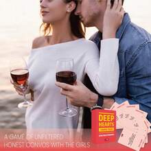 Deep Hearts Couple Tales Conversation Card Game - 55 Deep & Intimate Questions For Couples, 18+ Relationship Building Game, Perfect For Date Nights, Anniversaries & Strengthening Your Bond - View 5