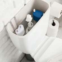1 Set Toilet Tank Cleaner Storage Rack, Hanging Toilet Cleaning Tablet Storage Box, Slow-Release Toilet Cleaning Tablet Box With Stainless Steel Hook, Slow-Release Cleaner, Convenient For Toilet Cleaning - Multicolor - View 7