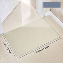 1pc Machine Washable Non-Slip Floor Mat, Soft Absorbent Stain-Resistant Kitchen Bathroom Hallway Laundry Room Carpet - Beige - View 13