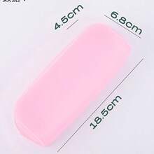 Tempat Pensil Silikon Bertekstur Glitter Persegi Panjang Warna Solid Kreatif untuk Pelajar, Kapasitas Besar, Penyimpanan Alat Tulis Kantor & Sekolah - Beraneka warna - View 11