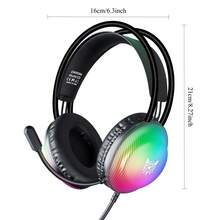 ONIKUMA New Over-Ear Full Audio Gaming Headset - Computer Headset - Flexible Microphone Button Control Gaming Headset - Computer Gaming Headset - Supports Movies - Games - Anime - Cartoon Multiple Devices - View 8