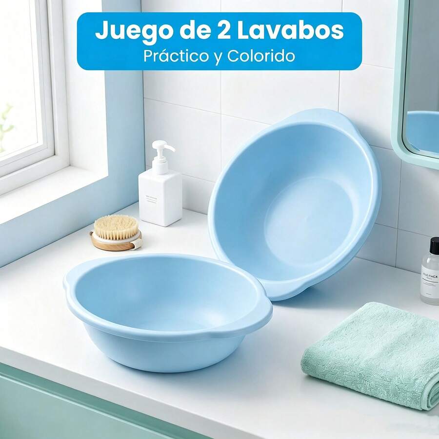 Plastic & Portable Basins - Mint Blue - View 1