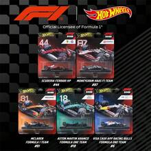 Hot Wheels Premium F1 Ferra-Ri HP Racing Car #44 Die-Cast Model, 1:64 Scale Formu-La 1 Collectible Vehicle With Authentic Team Details, High Speed Motorsport Design, Scuderia Ferrari Racing Collection - Multicolor - View 3