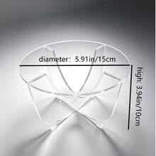 1pc Acrylic Assembled Display Mini Table, High-Definition Transparent Desktop Figurine Model Display Stand, Detachable Round Blind Box Toy Potted Plant Display Rack Support - Small Round Table - View 9