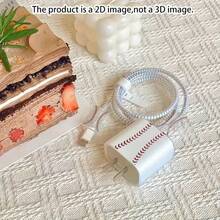 5pcs 2D Flat Design Baseball Element Pattern Phone Charger Protection Set Charger Head Cover + Cable Protector + Storage Rope + Data Cable Protector Wrap Rope, Suitable For IPhone 20W/18W Charger - Multicolor - View 4