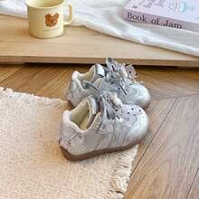 New Versatile Casual Shoes, Fashionable Polka Dot Cute Princess Shoes, Comfortable Soft Children's Shoes - Silver - View 7