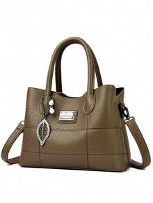KAIDIFEINIROO 2026 Fashionable Large Capacity Women's Crossbody Bag Stylish Handbag Multi-Compartment Shoulder Satchel PU Material - Khaki - View 5