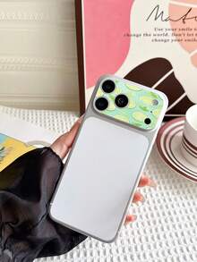 LissKas 1pc Cute Fashion Lemon Fruit Pattern Tempered Glass Lens Protector 9H Hardness Full Coverage Explosion-Proof Scratch-Resistant Matte Anti-Fingerprint Bubble-Free Camera Lens Protector Film Compatible With IPhone 18/17 Pro Max And Large Hole Phone Cases - Clear - View 5