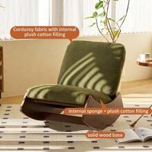 Comfortable Rocking Chair, High-Quality Upholstered Armchair, Solid Wood Frame, Perfect For Various Living Areas, Accent Reading Chair For Bedroom And Living Room - 綠色 - 查看 5