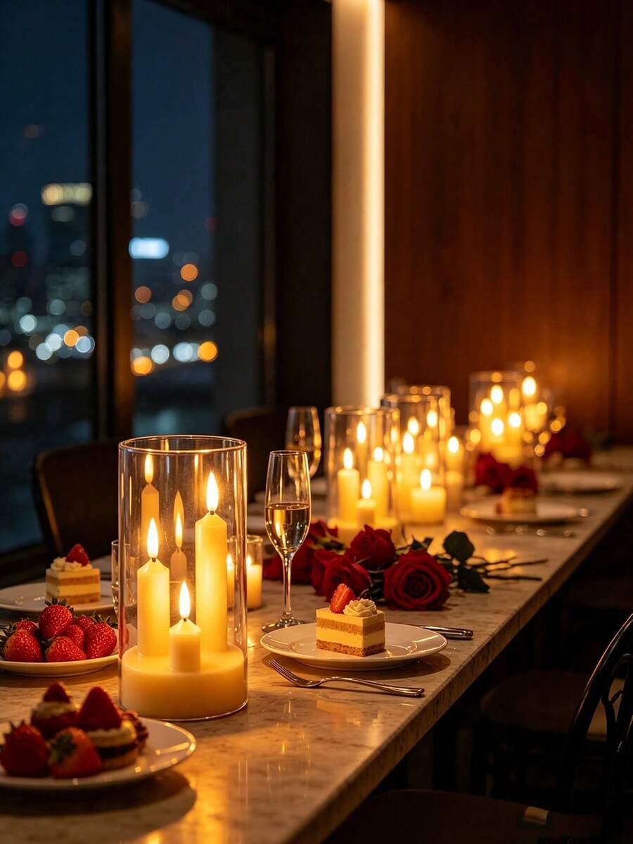 1PC 3pcs Flickering Short Taper Candles, 1pc Transparent Plastic LED Candle, Flameless Warm Light, Battery Operated (Batteries Not Included), Perfect For Weddings And Parties - Batteries Not Included - Multicolor - View 1