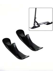 2pcs Adult Ice Skating Scooter Sled Board Skiing Accessories Dual-Use Skiing Vehicle Two-Wheel Skateboard - Multicolor - View 4