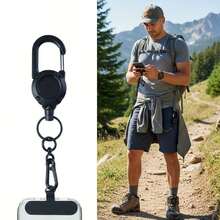 1pc Latest Anti-Theft Phone Lanyard With Pull-Out Device, Adjustable Length Buckle For Different Sizes Of Phones, Suitable For Hiking And Trekking - Multicolor - View 2