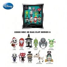 Monogram Disney 1pc Universal NBC Authorized Mystery Blind Bag 3D Non-Plush Filled Jack & Sally Keychain, Halloween & Christmas Gift - MN-22680 - View 6
